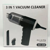 3 in 1 Car Mini Vacuum Cleaner | Blower Wireless Portable | Rechargeable Handheld High Power Suction Vacuum Cleaning Machine | Home Car Computer Keyboard Cordless Air Blowing Dusting