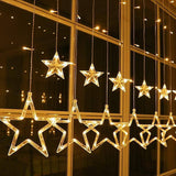 5+5 Star Light | 5+5 LED Star Curtain Light With 138 LEDs